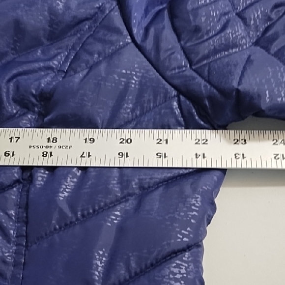 Tek Gear Purple Quilted Puffer Jacket with Chevron Pattern - Picture 8 of 14